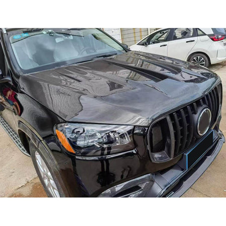 Mercedes Benz GLS63 X167 AMG 2020-2025 Front Grille Carbon Fiber-Ahacarbon