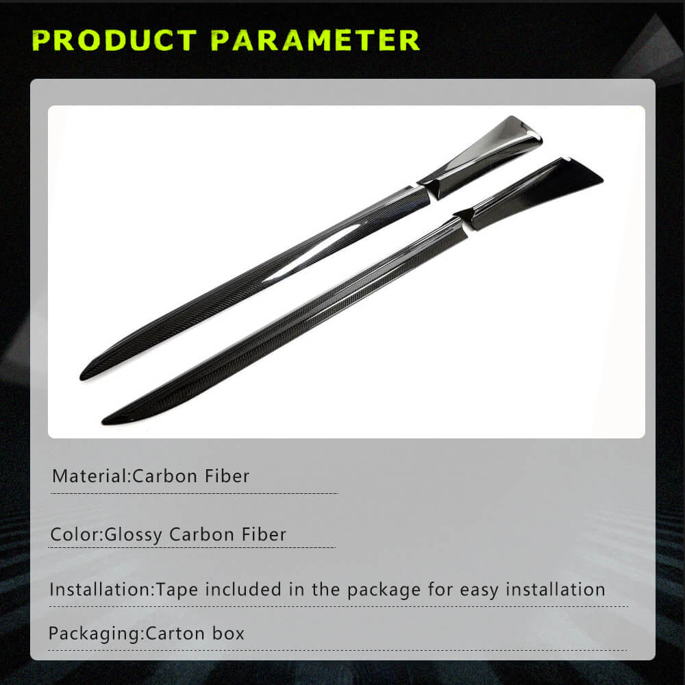 Mercedes Benz Smart 2022+ Side Skirts Carbon Fiber-Ahacarbon