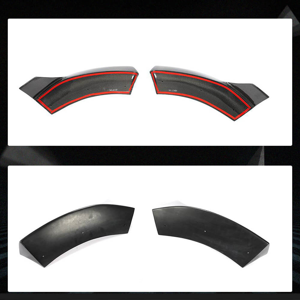 Mercedes Benz V Class W447 V220d V250 Van 4-Door 2016-2018 Front Bumper Splitters Carbon Fiber-Ahacarbon
