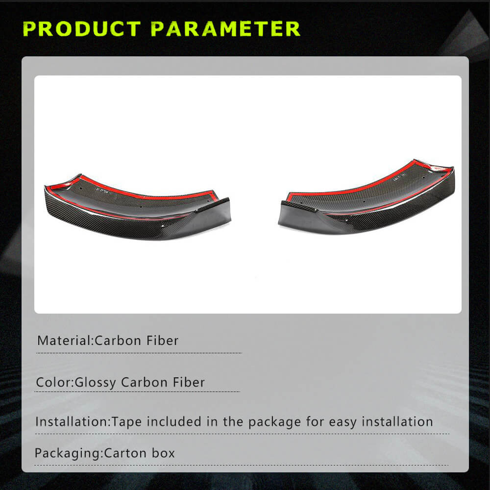 Mercedes Benz V Class W447 V220d V250 Van 4-Door 2016-2018 Front Bumper Splitters Carbon Fiber-Ahacarbon