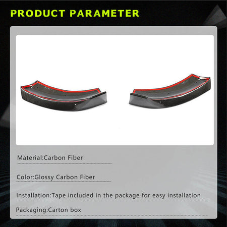 Mercedes Benz V Class W447 V220d V250 Van 4-Door 2016-2018 Front Bumper Splitters Carbon Fiber-Ahacarbon
