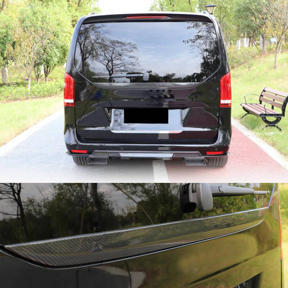 Mercedes Benz V Class W447 2018-2020 Rear Middle Spoiler Dry Carbon Fiber-Ahacarbon