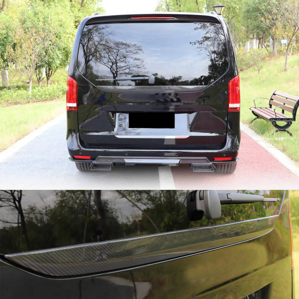 Mercedes Benz V Class W447 2018-2020 Rear Middle Spoiler Dry Carbon Fiber-Ahacarbon