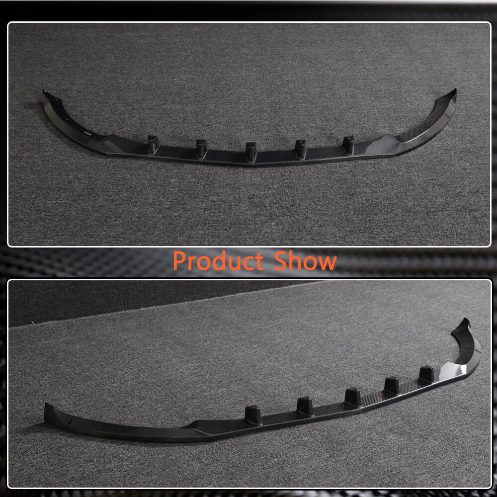Mercedes Benz W205 C180 C200 C250 C300 C350 C400 Base Sedan 2015-2019 Front Bumper Lip Carbon Fiber-Ahacarbon