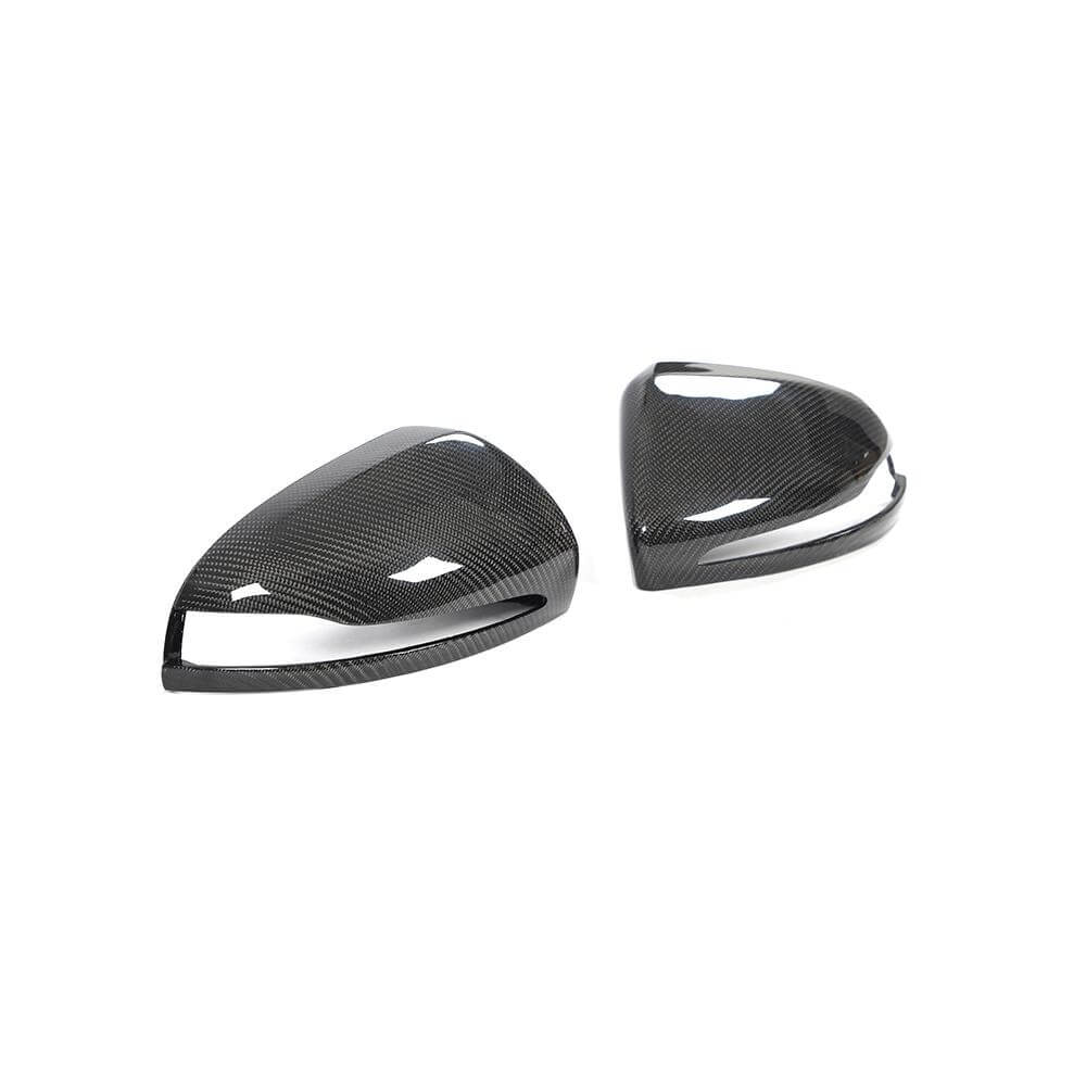 Mercedes Benz W205 W213 W222 Mirror Cover Caps Replacement Style Pair LHD Carbon Fiber-Ahacarbon