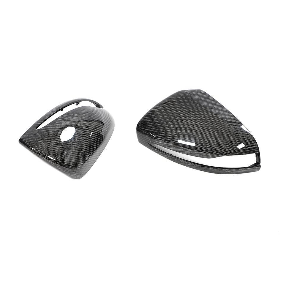 Mercedes Benz W205 W213 W222 Mirror Cover Caps Replacement Style Pair LHD Carbon Fiber-Ahacarbon