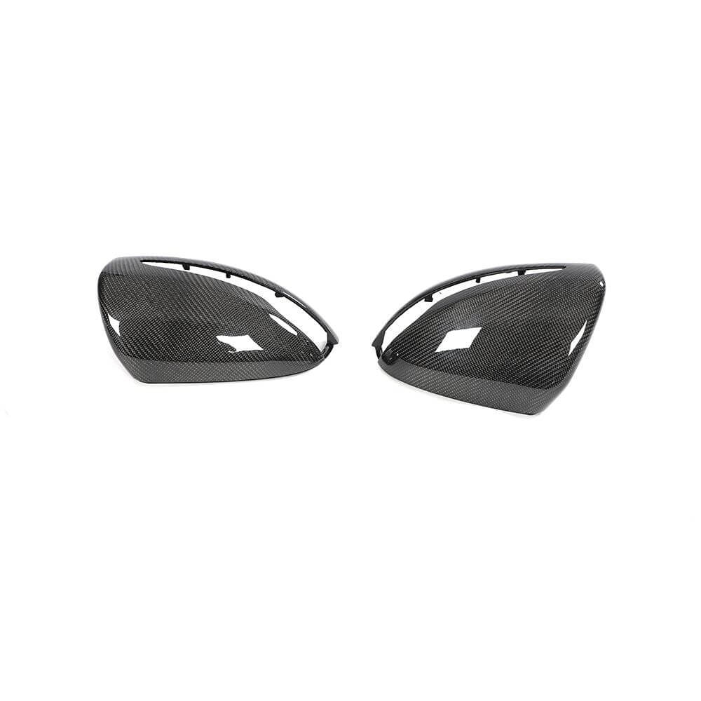 Mercedes Benz W205 W213 W222 Mirror Cover Caps Replacement Style Pair LHD Carbon Fiber-Ahacarbon