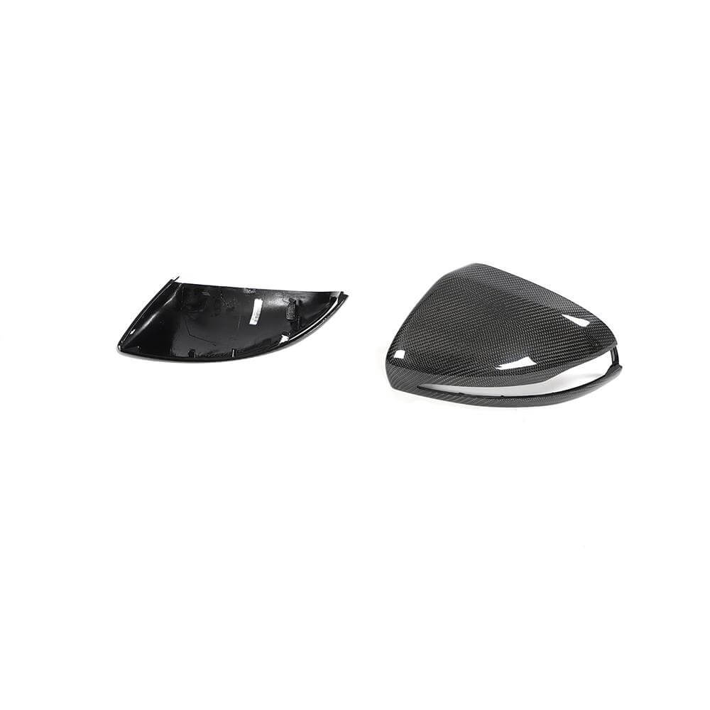 Mercedes Benz W205 W213 W222 Mirror Cover Caps Replacement Style Pair LHD Carbon Fiber-Ahacarbon