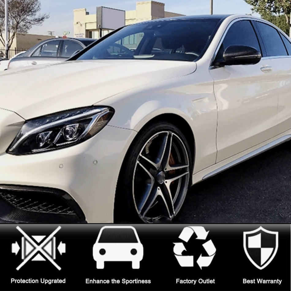 Mercedes Benz W205 W222 2014-2019 Mirror Covers LHD Carbon Fiber-Ahacarbon