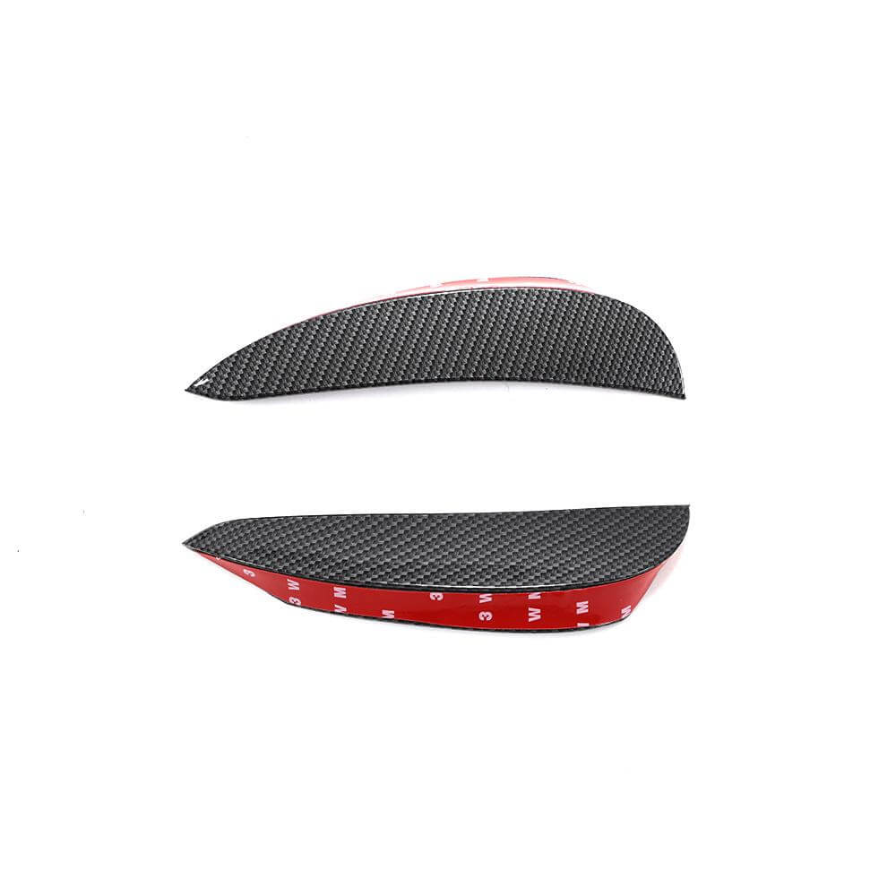For Mercedes Benz W213 Sport E43 AMG Carbon Look Front Bumper Fins Air Vent Canards Body Kits-Ahacarbon