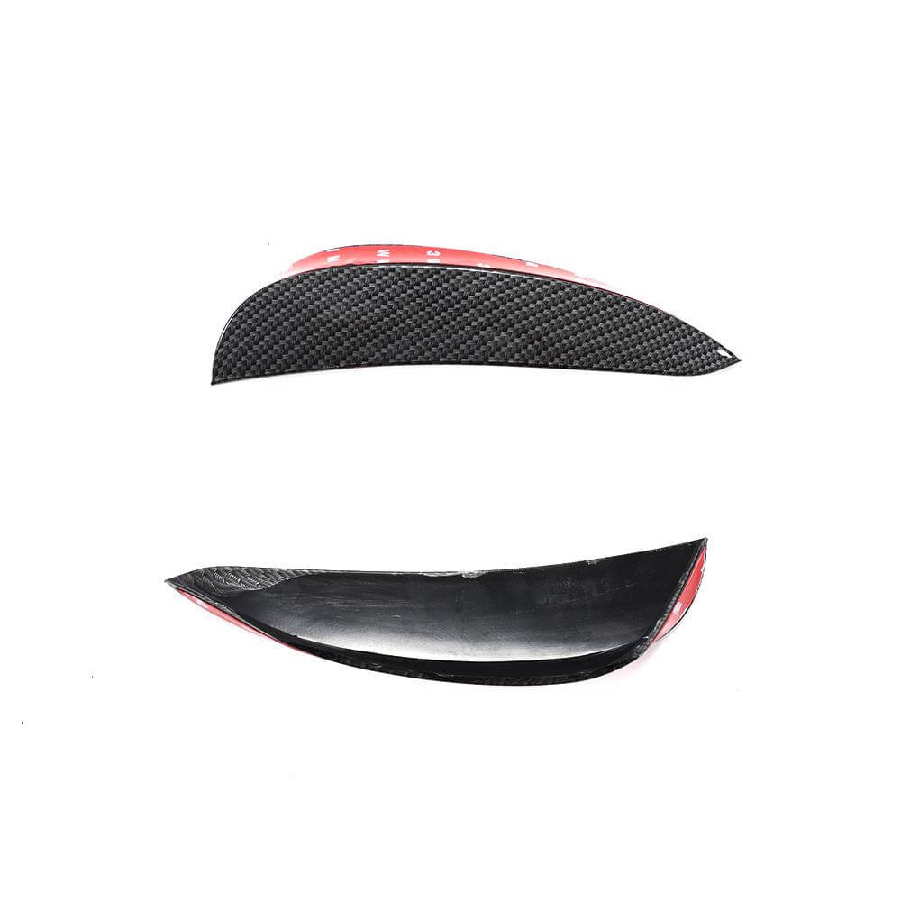 For Mercedes Benz W213 Sport E43 AMG Carbon Look Front Bumper Fins Air Vent Canards Body Kits-Ahacarbon