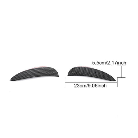For Mercedes Benz W213 Sport E43 AMG Carbon Look Front Bumper Fins Air Vent Canards Body Kits-Ahacarbon