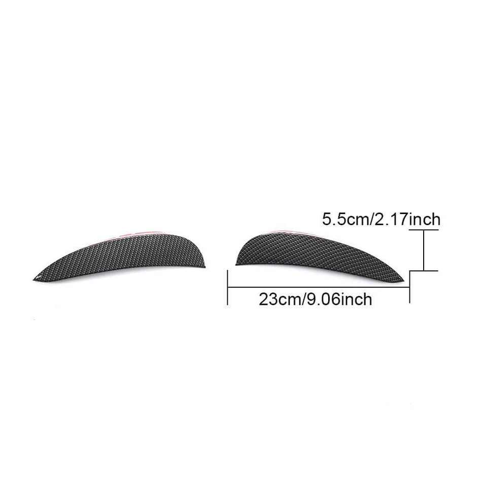For Mercedes Benz W213 Sport E43 AMG Carbon Look Front Bumper Fins Air Vent Canards Body Kits-Ahacarbon