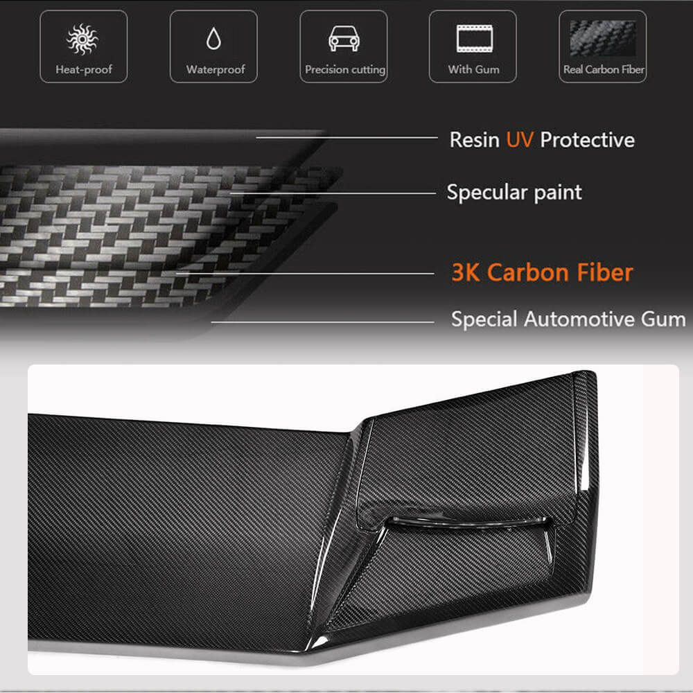 Mercedes Benz W463 2014-2018 Front Roof Spoiler With LED light Carbon Fiber-Ahacarbon