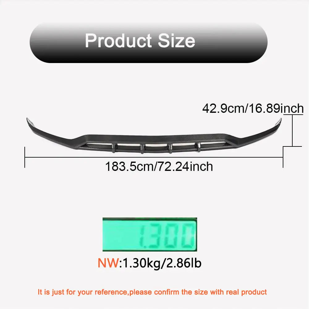 Mercedes Benz X253 GLC300 GLC300e Sport 2020UP Front Bumper Lip Carbon Fiber-Ahacarbon