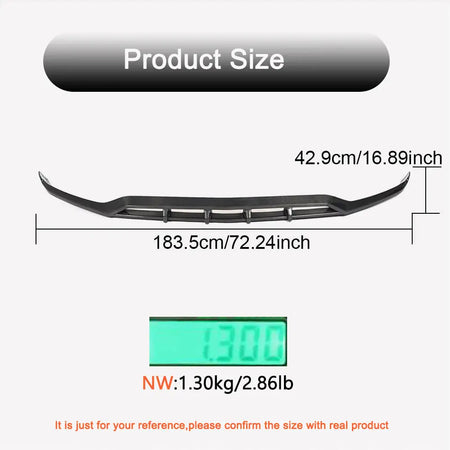 Mercedes Benz X253 GLC300 GLC300e Sport 2020UP Front Bumper Lip Carbon Fiber-Ahacarbon