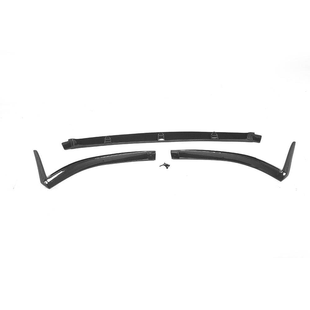 Mercedes Benz (W205) C205 A205 C63 AMG Pre-facelift 2015-2019 Front Bumper Lip Carbon Fiber-Ahacarbon