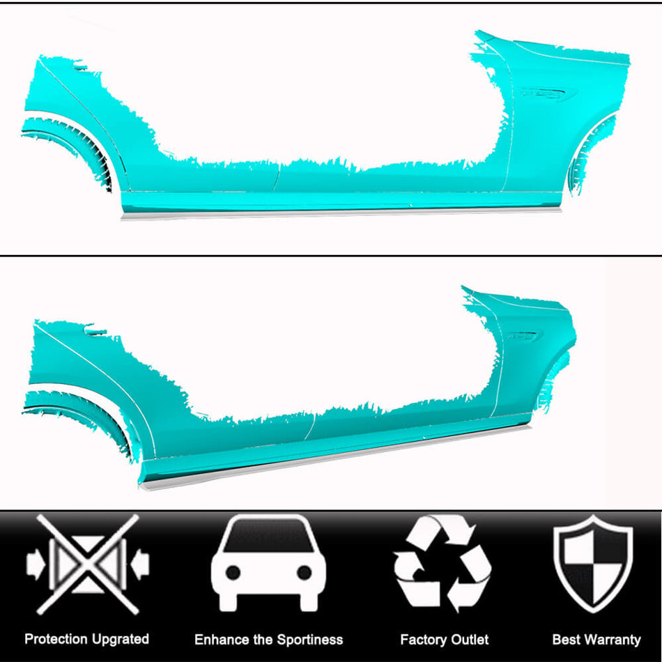 Mercedes W213 E43 E53 E63 AMG Sedan 2017-2020 Side Skirts Carbon Fiber-Ahacarbon