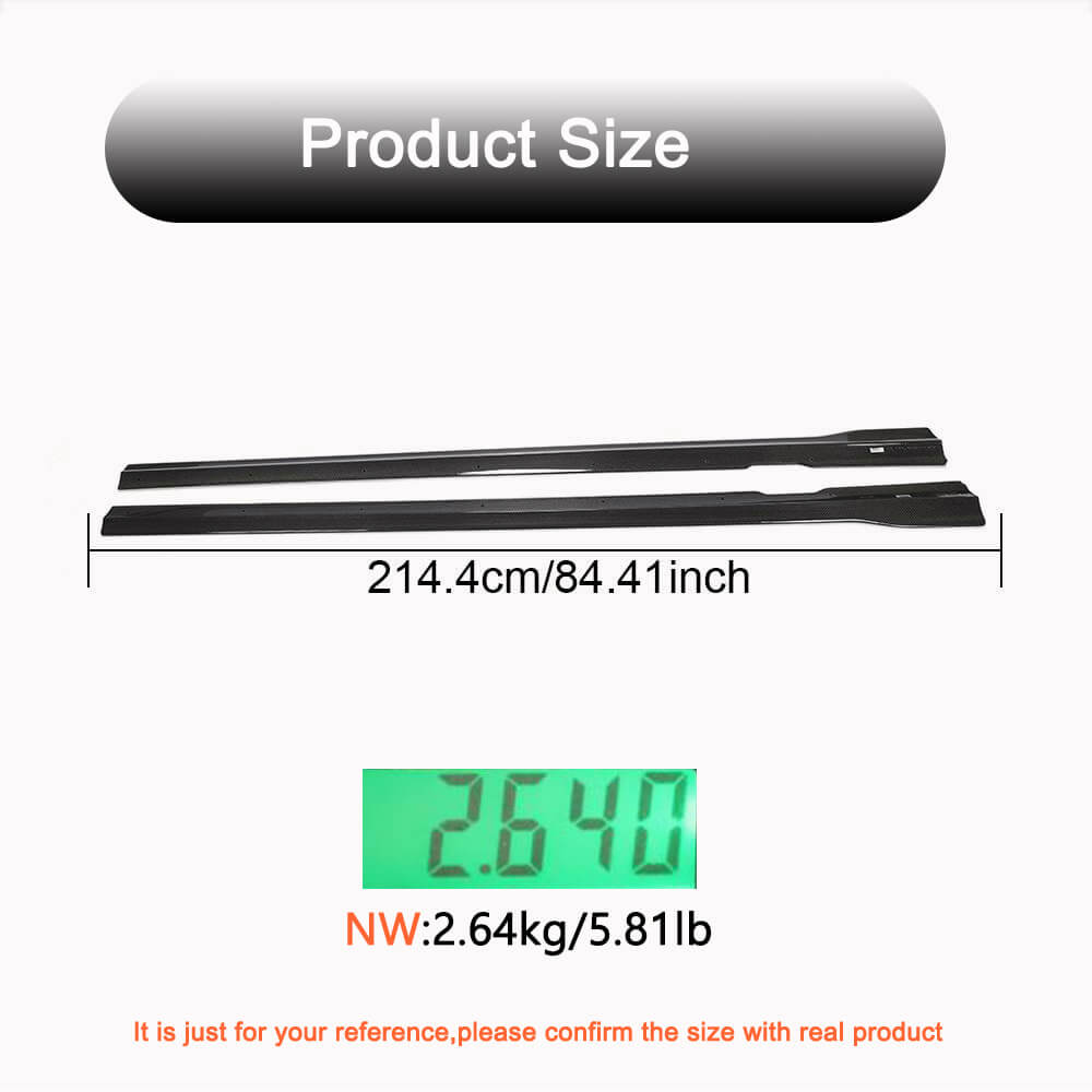 Mercedes W213 E43 E53 E63 AMG Sedan 2017-2020 Side Skirts Carbon Fiber-Ahacarbon