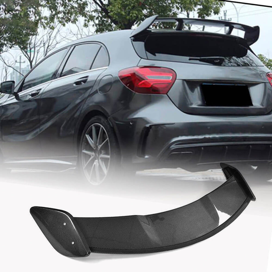 Mercedes Benz A Class W176 2013-2018 Rear Roof Spoiler Carbon Fiber-Ahacarbon