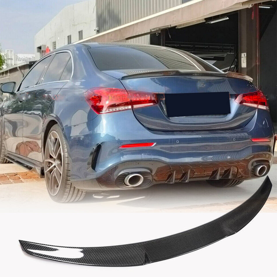 Mercedes Benz A Class (W177) V177 2019UP Rear Trunk Spoiler Carbon Fiber/FRP-Ahacarbon