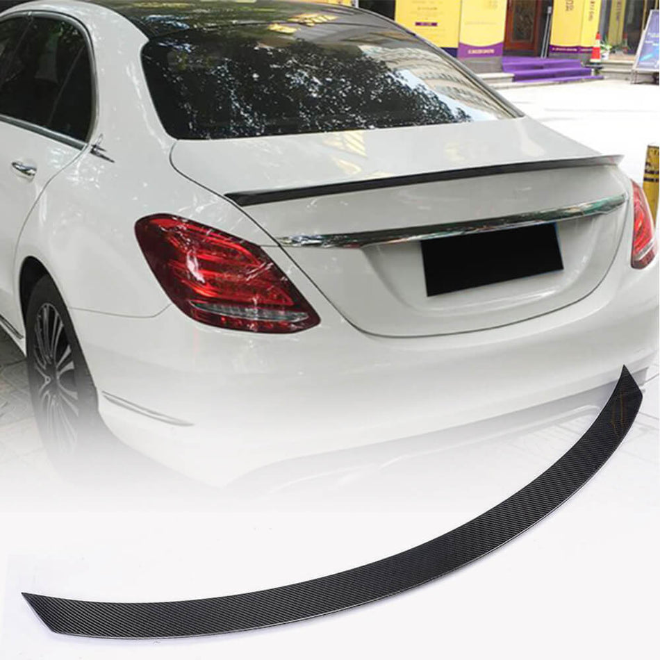 Mercedes Benz C-Class W205 2015-2019 Rear Trunk Spoiler Carbon Fiber/FRP-Ahacarbon