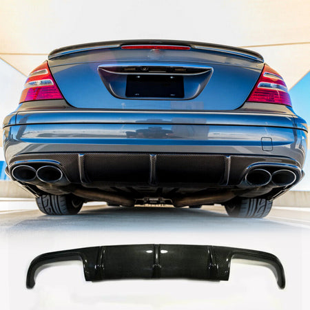 Mercedes Benz W211 E55 AMG Pre-facelift 2003-2006 Rear Bumper Diffuser Carbon Fiber/FRP-Ahacarbon