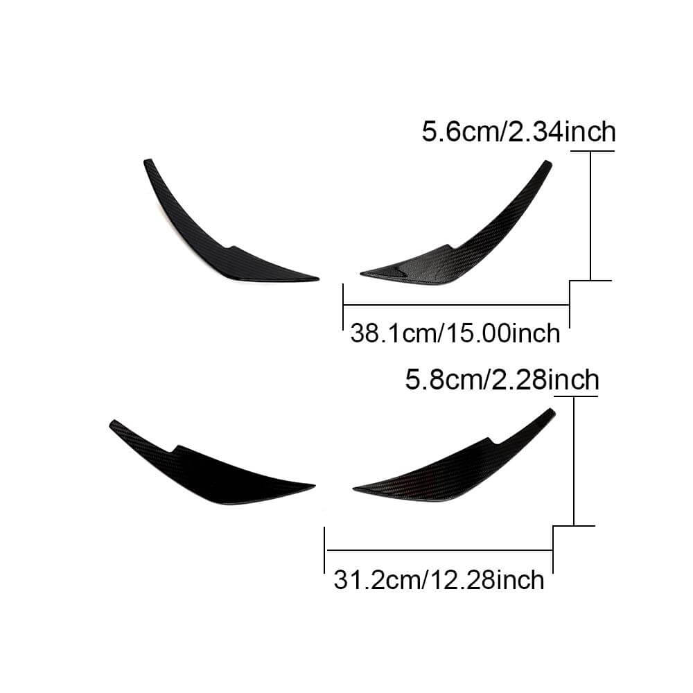 Nissan 400Z 2023+ Front Bumper Splitters Carbon Fiber-Ahacarbon