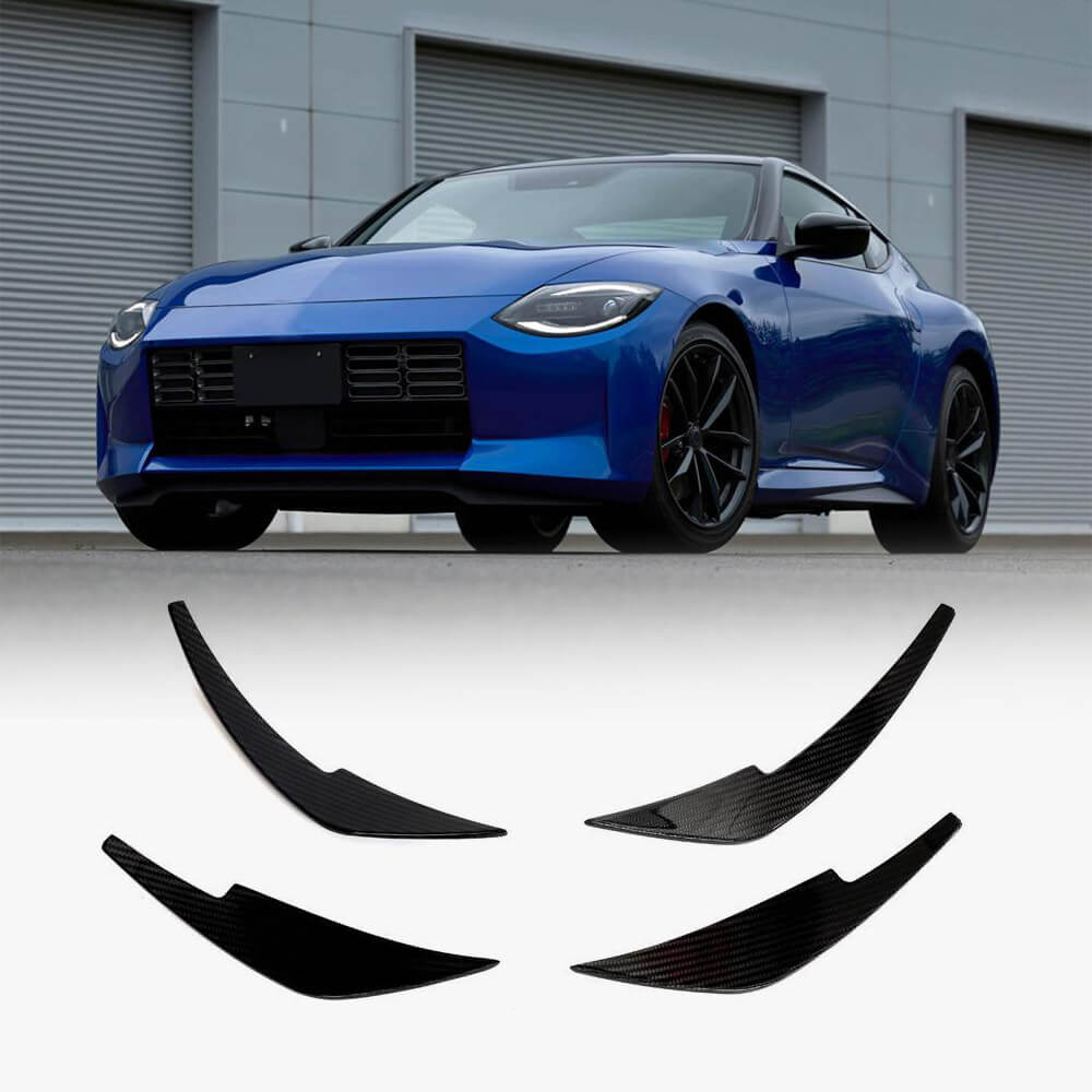Nissan 400Z 2023+ Front Bumper Splitters Carbon Fiber-Ahacarbon