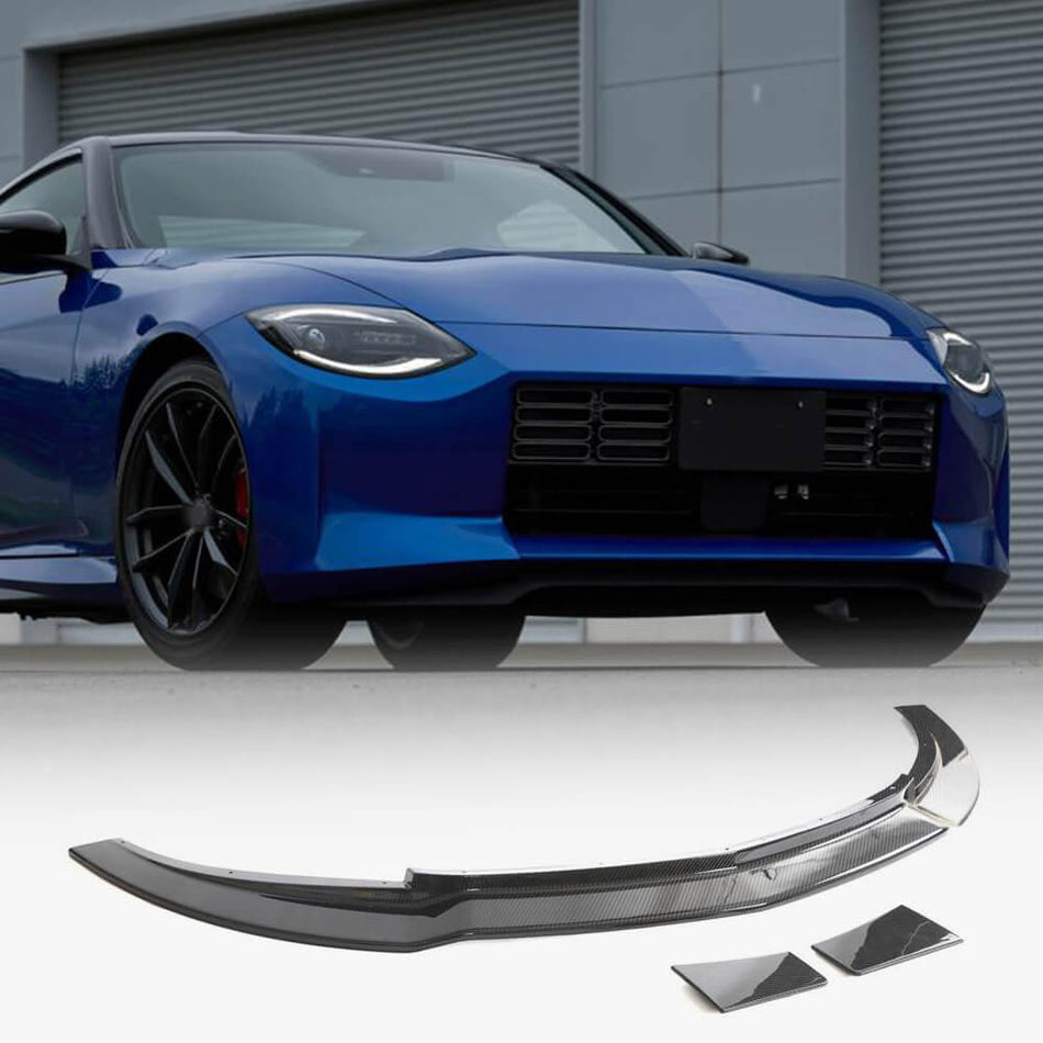 Nissan 400Z 2023+ Front Bumper Lip Dry Carbon Fiber-Ahacarbon