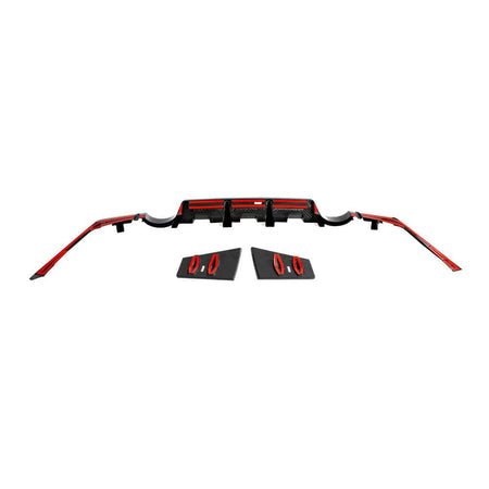 For Nissan 400Z Dry Carbon Fiber Add-on Rear Bumper Diffuser Body Kit-Ahacarbon