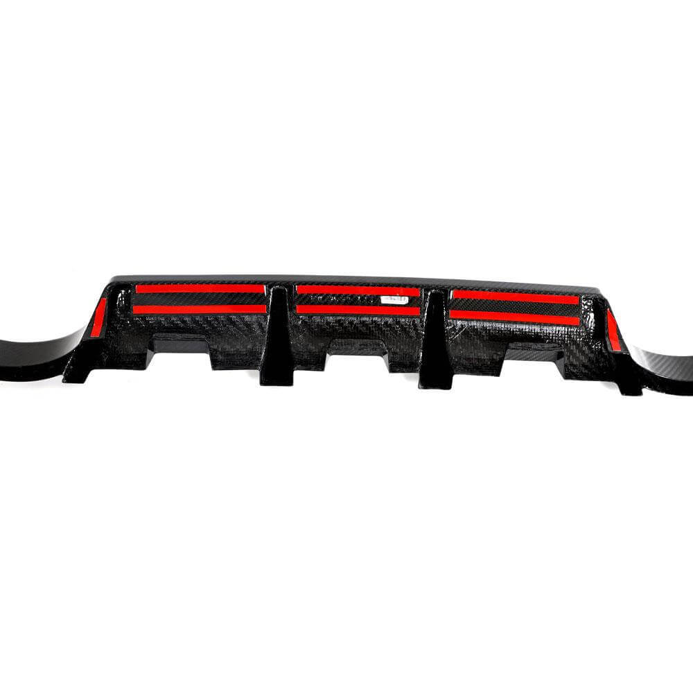 For Nissan 400Z Dry Carbon Fiber Add-on Rear Bumper Diffuser Body Kit-Ahacarbon