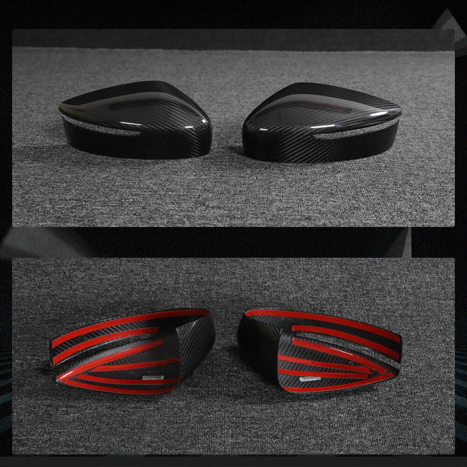 Nissan 400Z 2023+ Mirror Covers Add-on Dry Carbon Fiber-Ahacarbon