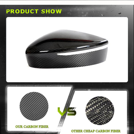 Nissan 400Z 2023+ Mirror Covers Add-on Dry Carbon Fiber-Ahacarbon