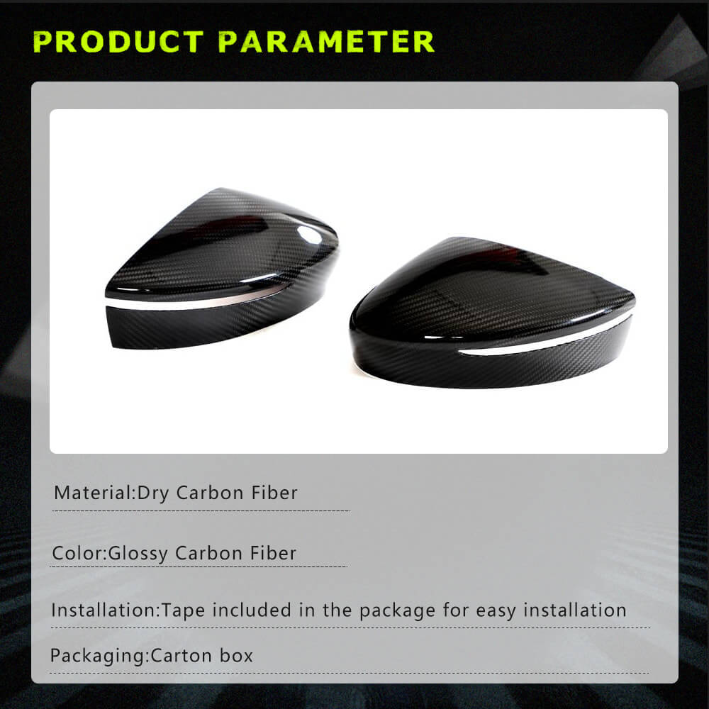 Nissan 400Z 2023+ Mirror Covers Add-on Dry Carbon Fiber-Ahacarbon