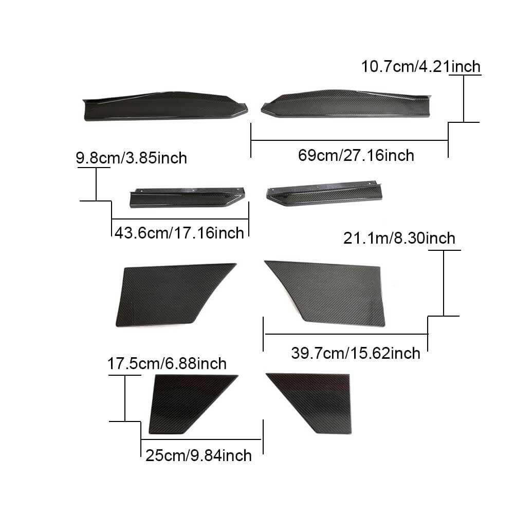 Nissan 400Z 2023+ Side Skirts Dry Carbon Fiber-Ahacarbon