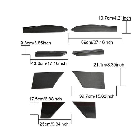Nissan 400Z 2023+ Side Skirts Dry Carbon Fiber-Ahacarbon