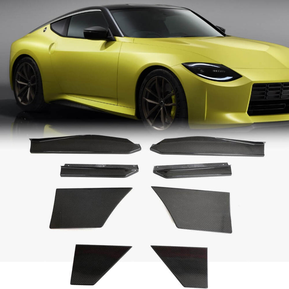 Nissan 400Z 2023+ Side Skirts Dry Carbon Fiber-Ahacarbon
