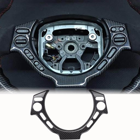 Nissan GTR Coupe 2-Door 2009-2015 Steering Wheel Covers Carbon Fiber-Ahacarbon