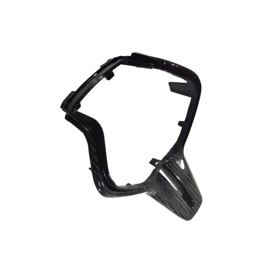 Nissan GTR Coupe 2-Door 2017-2019 Steering Wheel Covers Dry Carbon Fiber-Ahacarbon