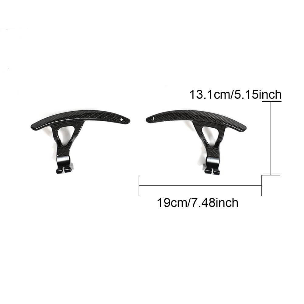 Nissan GTR GT-R Coupe 2-Door 2008-2016 Paddle Shifter Extensions Cover Trim Carbon Fiber-Ahacarbon
