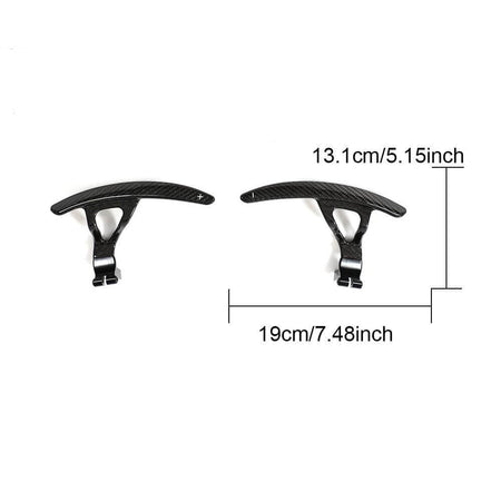 Nissan GTR GT-R Coupe 2-Door 2008-2016 Paddle Shifter Extensions Cover Trim Carbon Fiber-Ahacarbon
