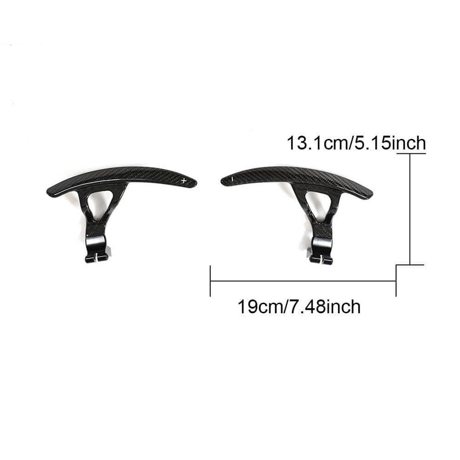 Nissan GTR GT-R Coupe 2-Door 2008-2016 Paddle Shifter Extensions Cover Trim Carbon Fiber-Ahacarbon