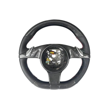 Porsche 911/718/991 2011-2014 Steering Wheel Covers Carbon Fiber-Ahacarbon