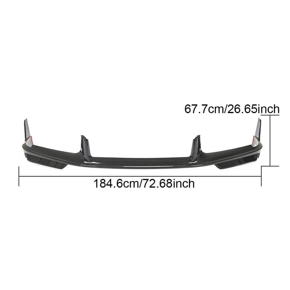 Porsche 911 992 Turbo S 2019-2023 Front Bumper Lip Dry Carbon Fiber-Ahacarbon
