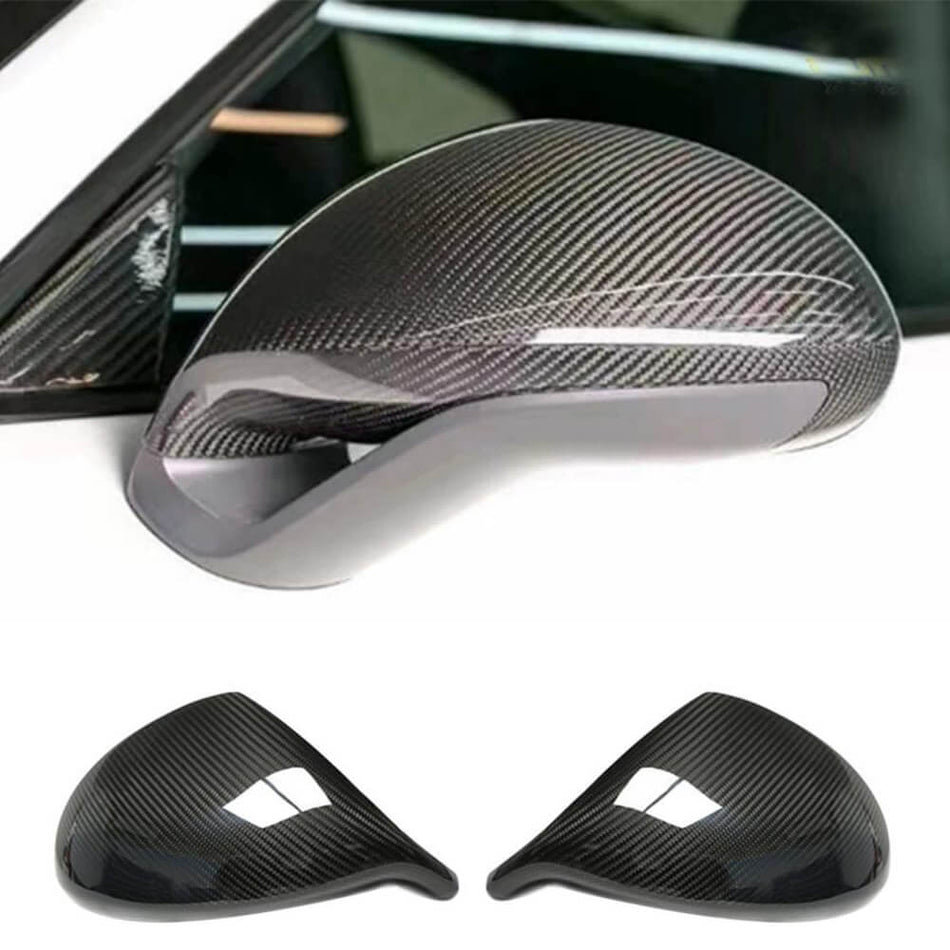 Porsche 991 911 GT2 GT3 Sport 2015-2018 Dry Carbon Fiber Add-on Mirror Covers (LHD)-Ahacarbon