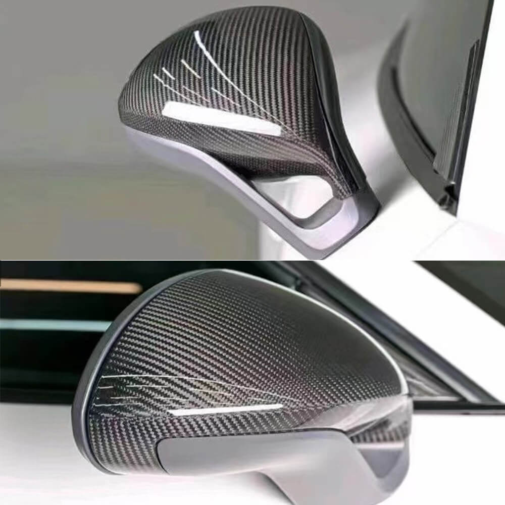 Porsche 991 911 GT2 GT3 Sport 2015-2018 Dry Carbon Fiber Add-on Mirror Covers (LHD)-Ahacarbon