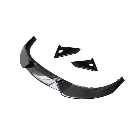 Porsche Taycan Turbo S 9J1 Sedan 2019-2024 Front Bumper Lip Carbon Fiber-Ahacarbon