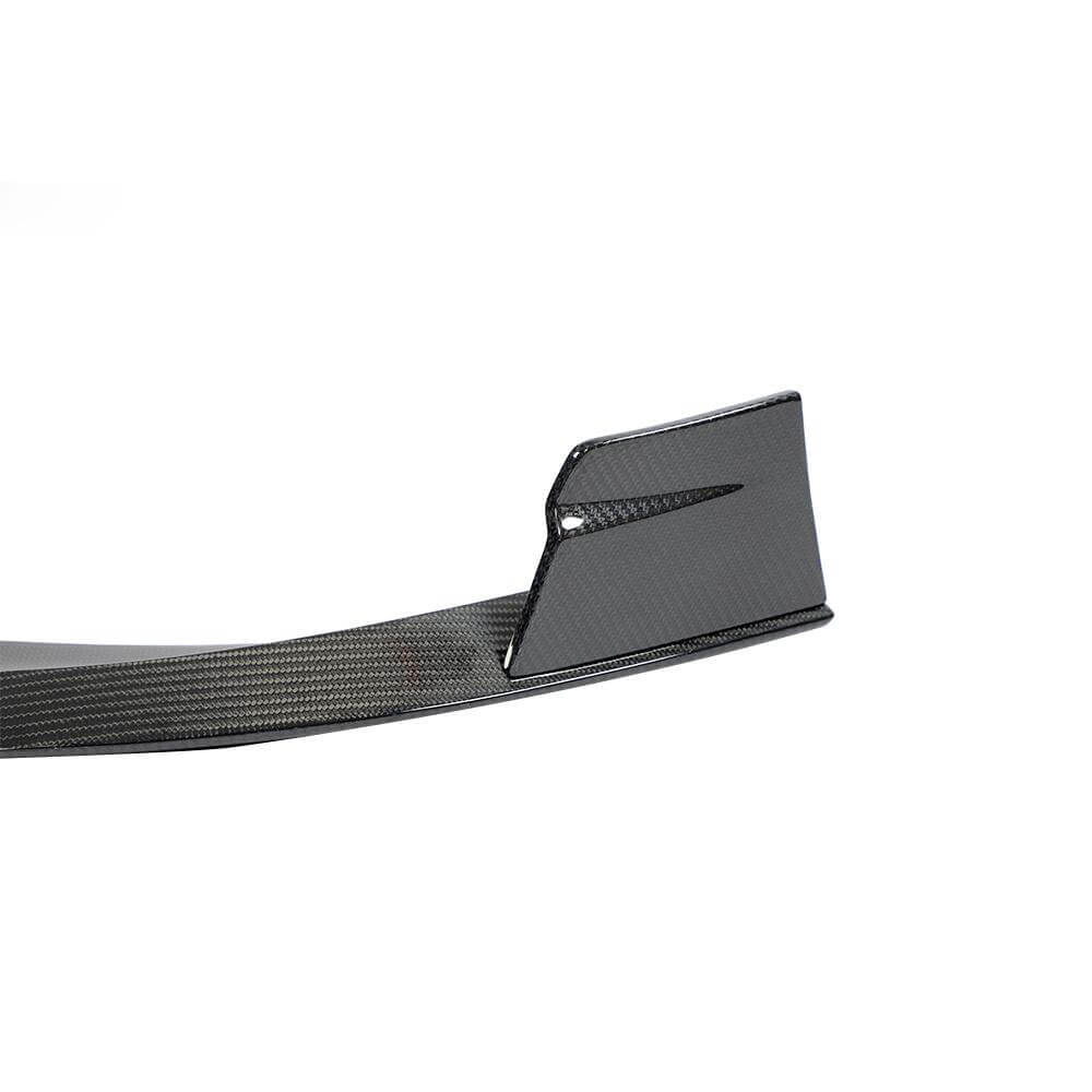 Porsche Taycan 9J1 Sedan 2019-2024 Front Bumper Lip Carbon Fiber-Ahacarbon