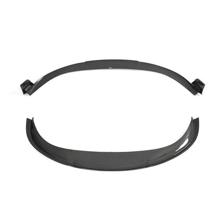 Porsche Taycan 9J1 Sedan 2019-2024 Front Bumper Lip Carbon Fiber-Ahacarbon
